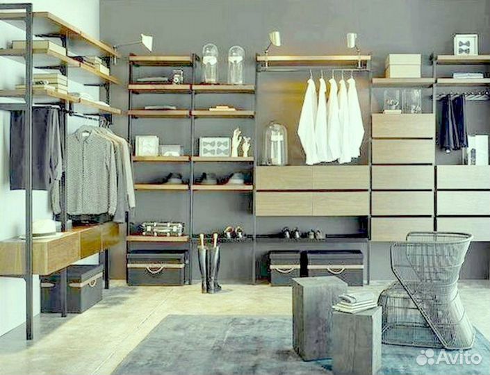 Гардеробные Лофт