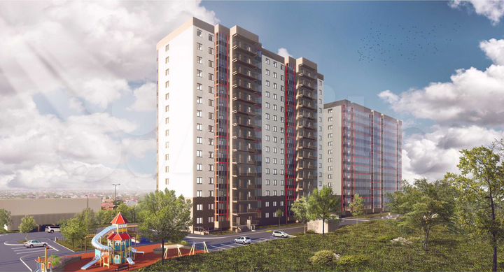 2-к. квартира, 47,2 м², 3/15 эт.