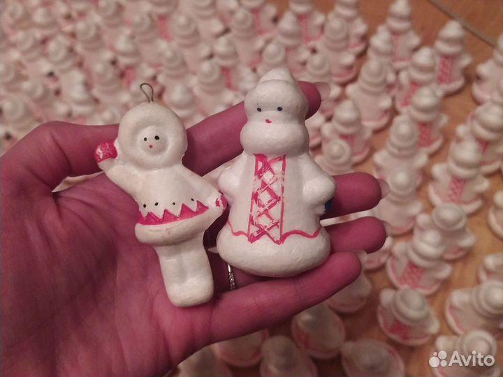 Игрушки новогодние пенопласт