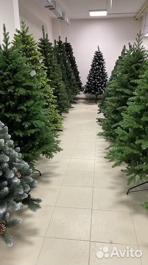 Ель искусственная,сосна,заснеженная