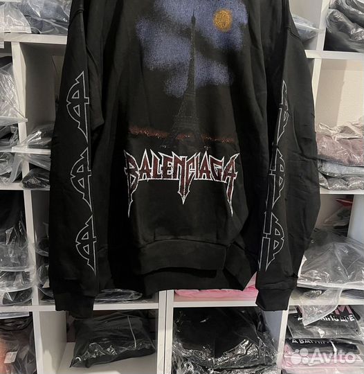 Balenciaga Paris Moon Hoodie oversize