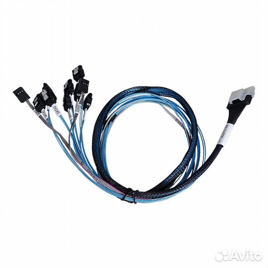 Кабель 26II-IC5407-1M00-SB Slimline SASx8 (SFF8654