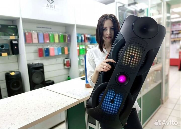 Большая портативная блютуз колонка