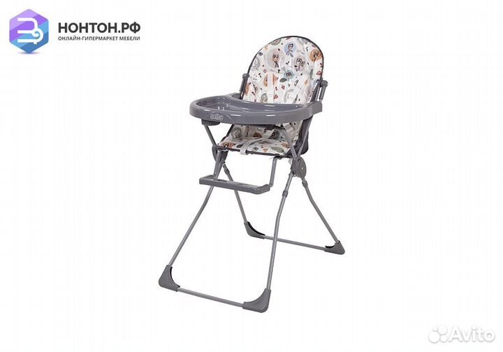 Стульчик для кормления Selby 152 совы серый