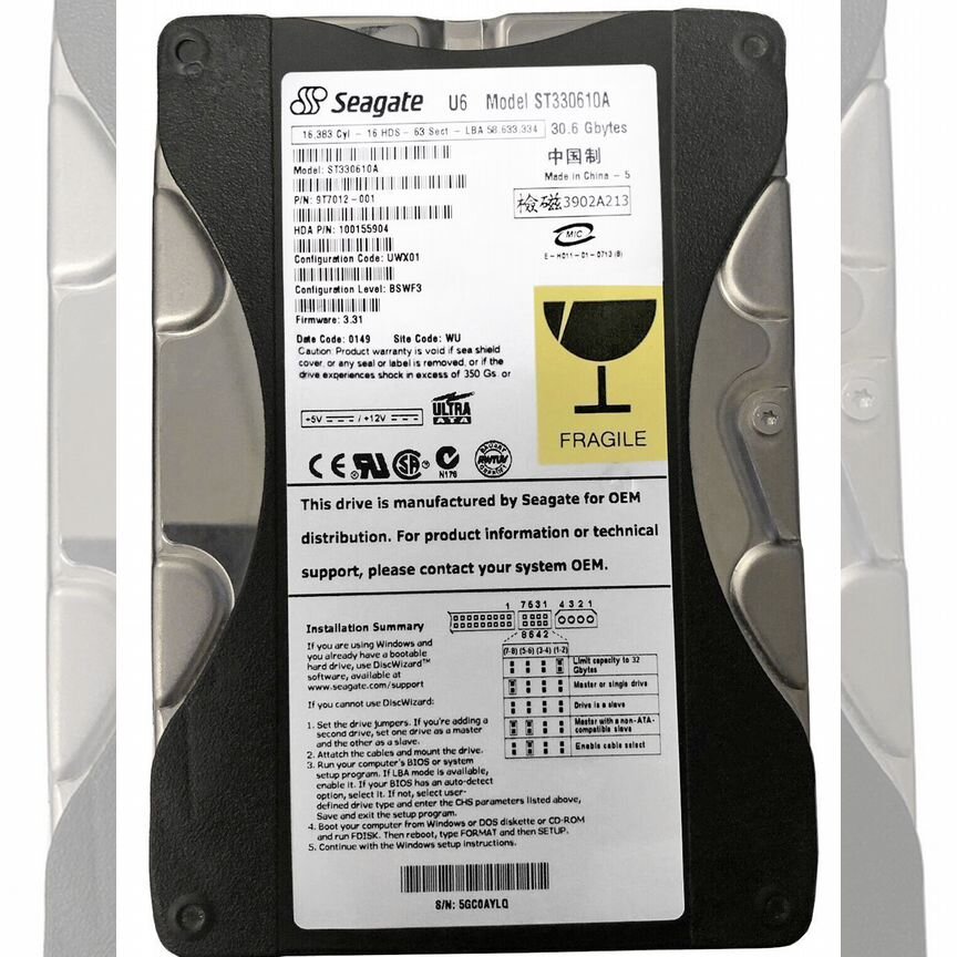 [ST330610A] Жесткий Диск Seagate 30,6gb Ide 3.5" St330610a