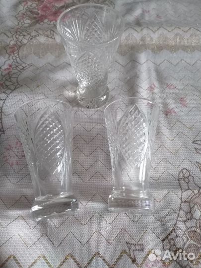 Рюмки стопки СССР из стекла и хрусталя