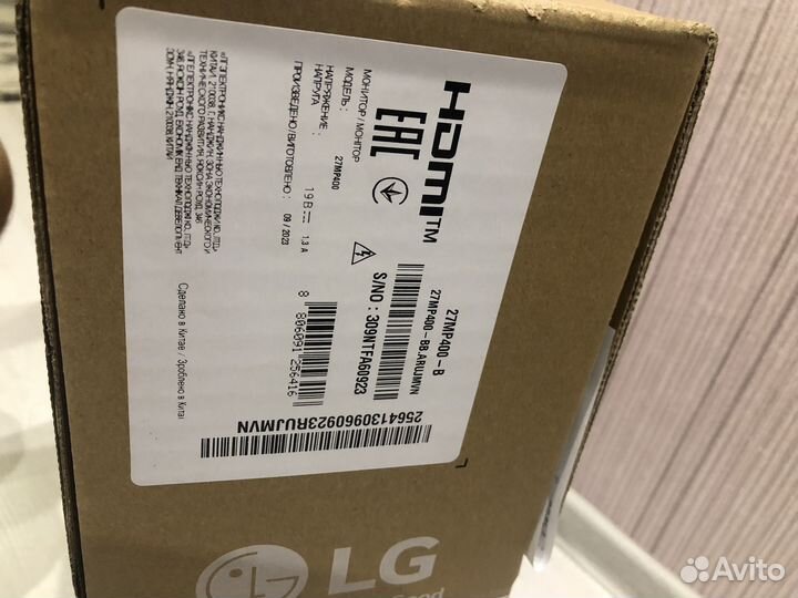 Монитор LG 27MP400 27 дюймов 75 Гц