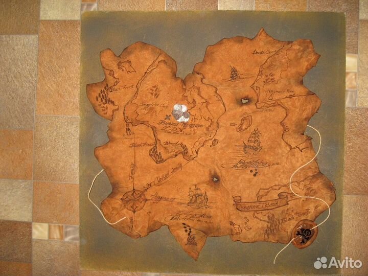 Картина из кожи