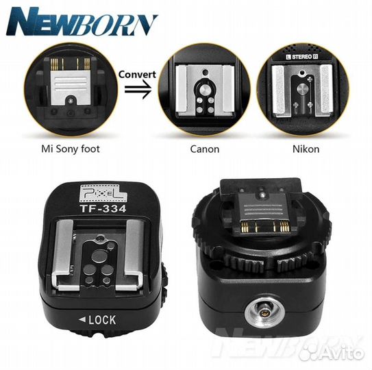 Переходник TF-334 с камер Sony на пыхи Canon/Nikon
