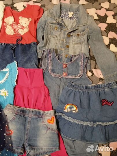 Вещи на девочку пакетом 104 рост
