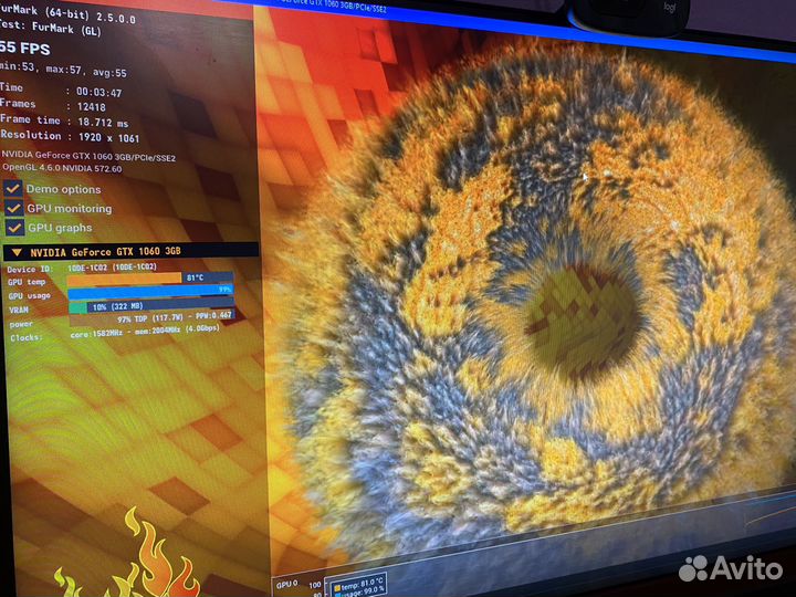 Видеокарта GTX 1060 3GB