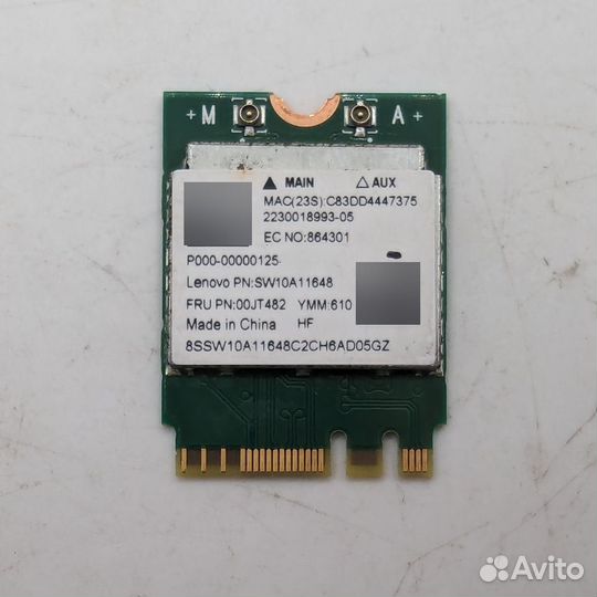 Wi-Fi модуль 00JT482, Lenovo