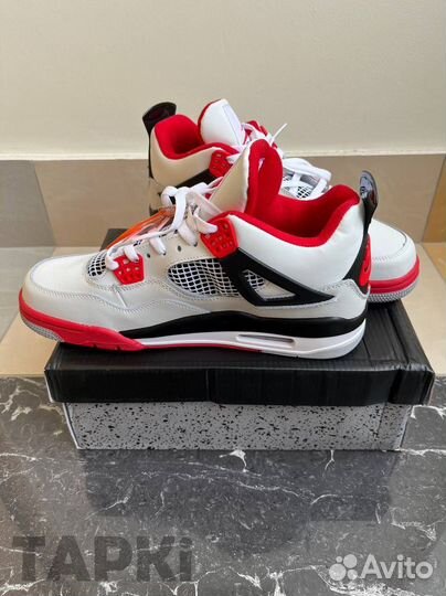 Nike Air Jordan 4 White Fire Red Lux