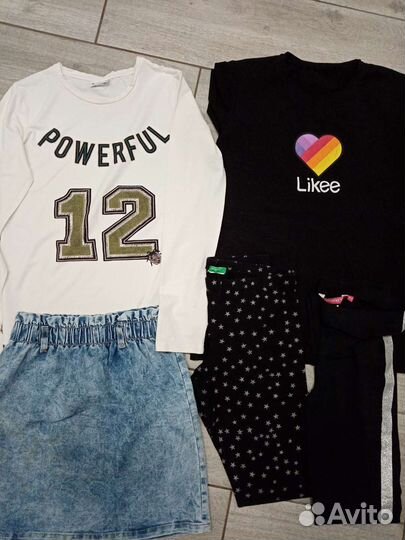 Вещи пакетом на девочку 146см