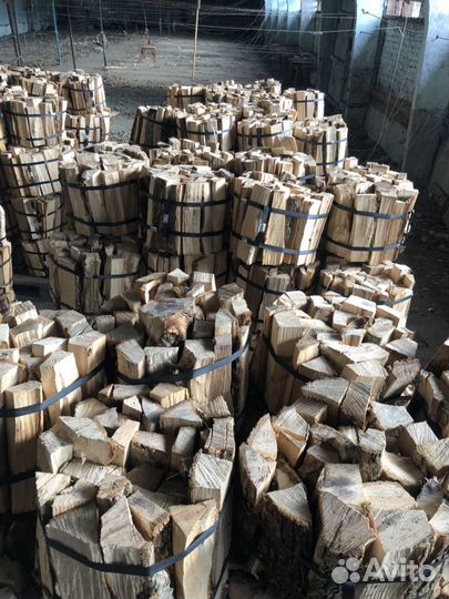 Дрова колотые вязанке