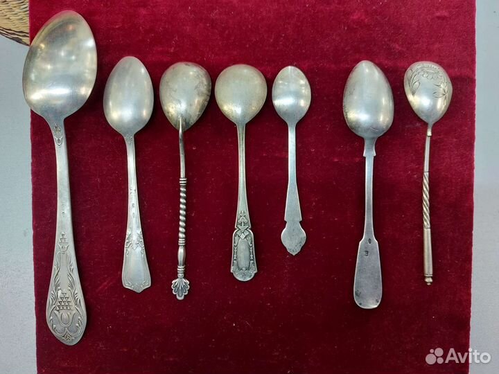 Серебряные ложки 84 пробы, 875 и 925 пробы