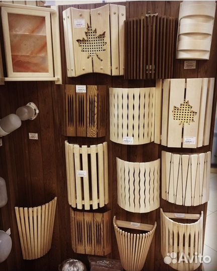 Абажуры, светильники для бани