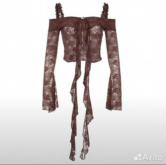 Винтажная кружевная блузка новая