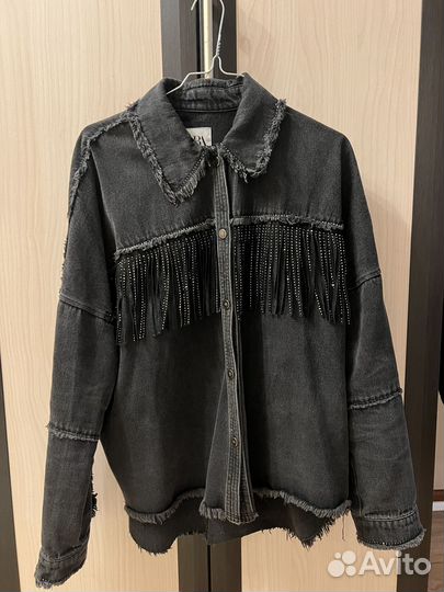 Джинсовая рубашка zara