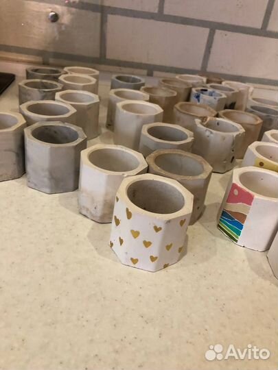 Гипсовое кашпо