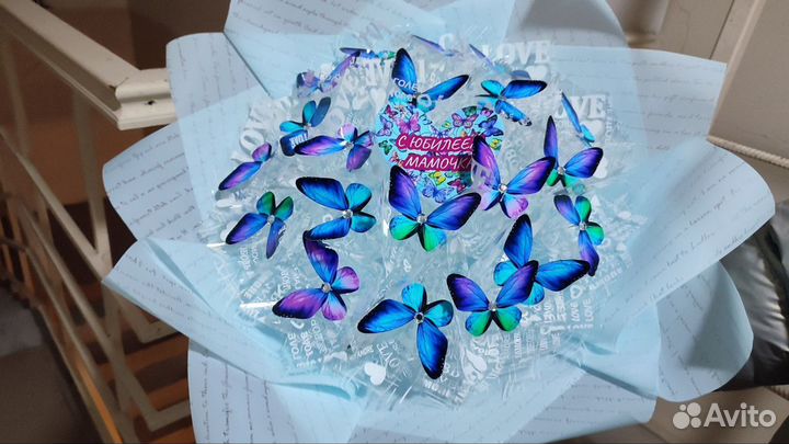 Букет-светильник из бабочек