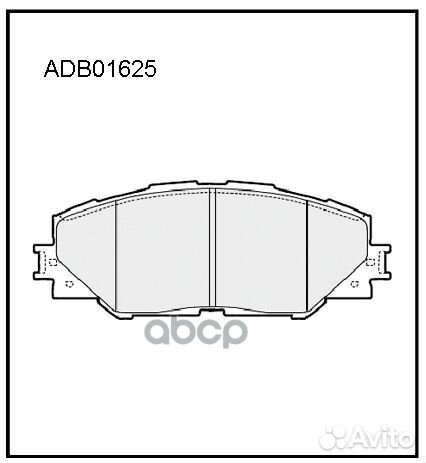 Колодки торм. pontiac RAV-4 III 02/06- ADB01625