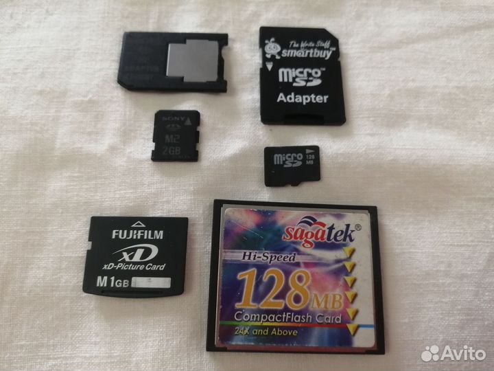 Флешки XD Picture Card, CompactFlash, Sony M2