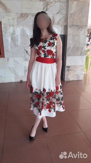 Летнее платье лен 100