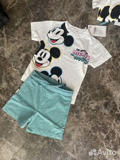 Костюм с футболкой на мальчика зара 1-5 лет