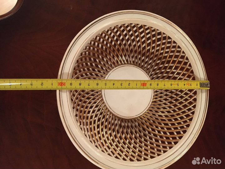 Сухарница ажурная фарфор Кировский з-д