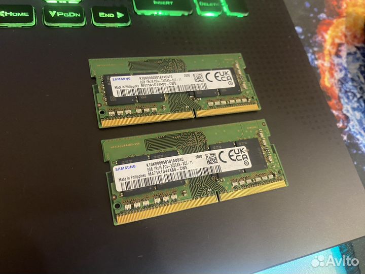 Оперативная память sodimm Samsung 8 гбx2 16Гб