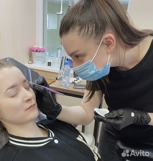 Архитектора бровей + ламинирование и окрашивание