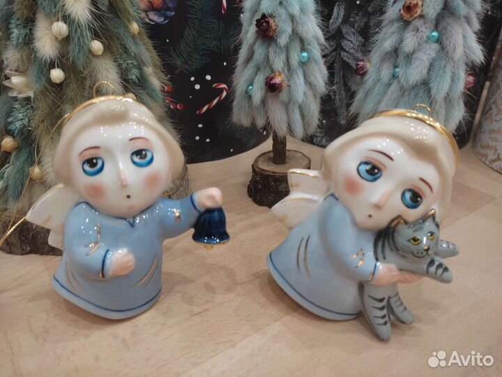 Лефортовский фарфор ёлочные игрушки статуэтки