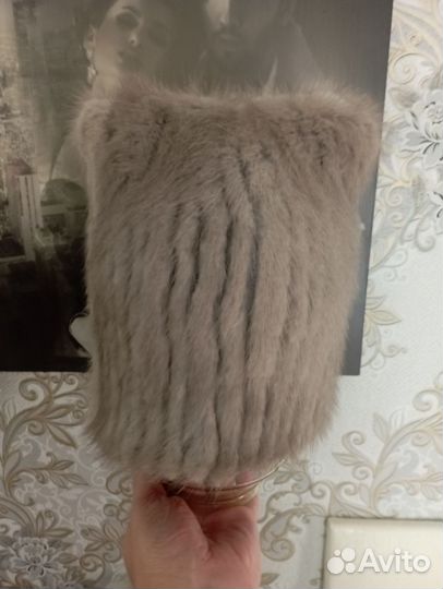 Шапка норковая женская новая