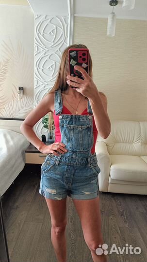 Комбинезон синий с шортами 40-42