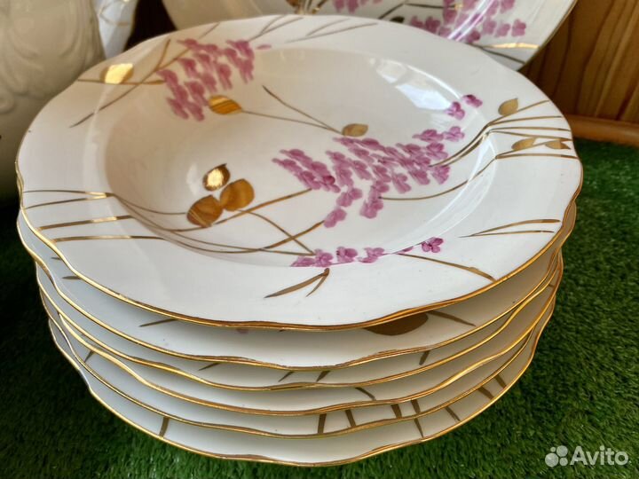 Сервиз столовый Розовая Сирень Дулево