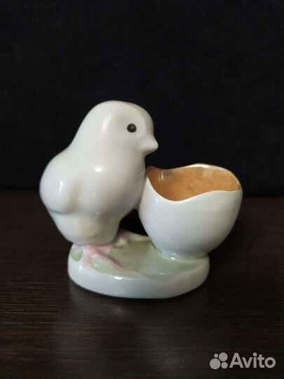 Статуэтка / Подставка под яйцо / Цыпленок Дулево