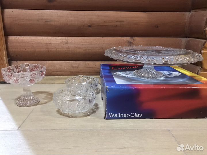 Конфетницы и тортница новое Walther-Glas