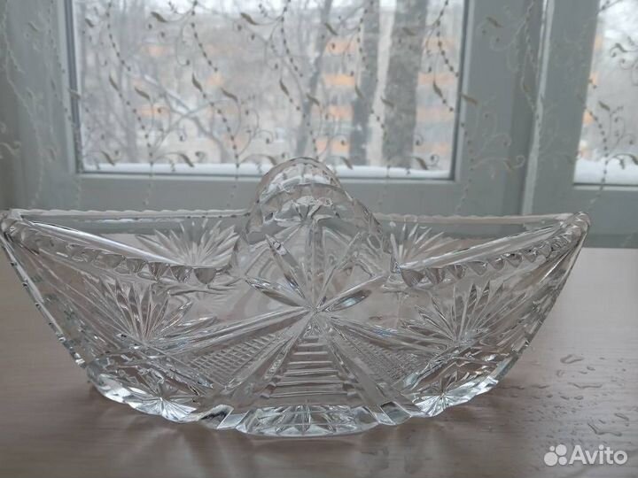 Хрустальная конфетница СССР
