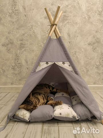 Домик для кошек и собак Вигвам