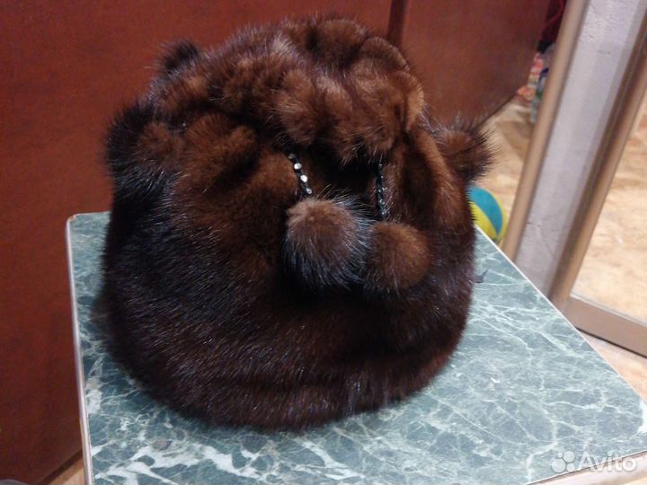 Шапка норковая женская