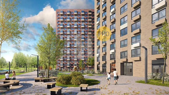 2-к. квартира, 46,6 м², 14/18 эт.