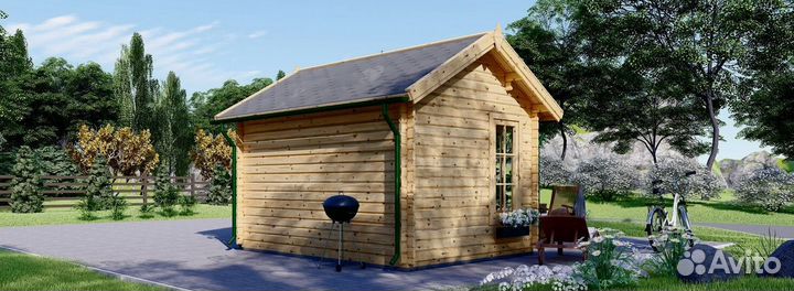 Дом из бруса шерлок 44 3x4