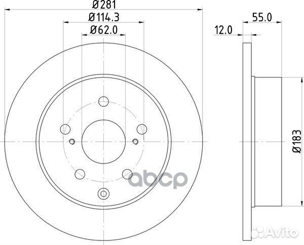 Диск тормозной зад ND1013K nisshinbo