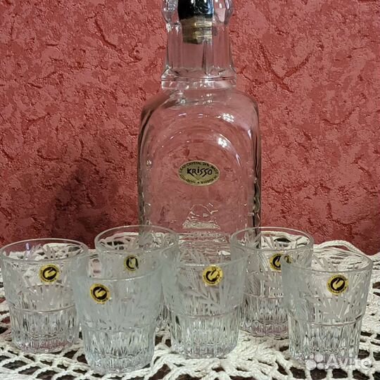 Графин и 6 стопок, Гусь - Хрустальный, СССР