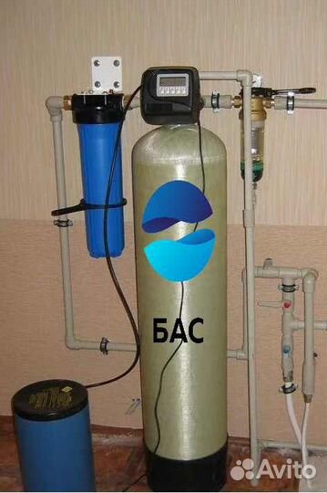 Очистка воды из скважины для коттеджа умягчения