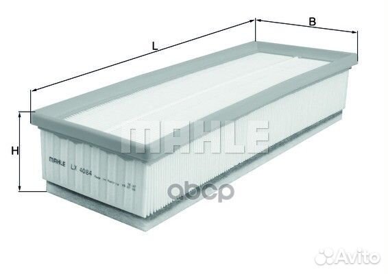 Фильтр возд.BMW F10/F25 2.0 LX4084 Mahle/Knecht