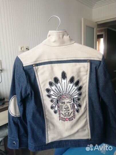 Джинсовка из натуральных тканей, для мальчика, 116