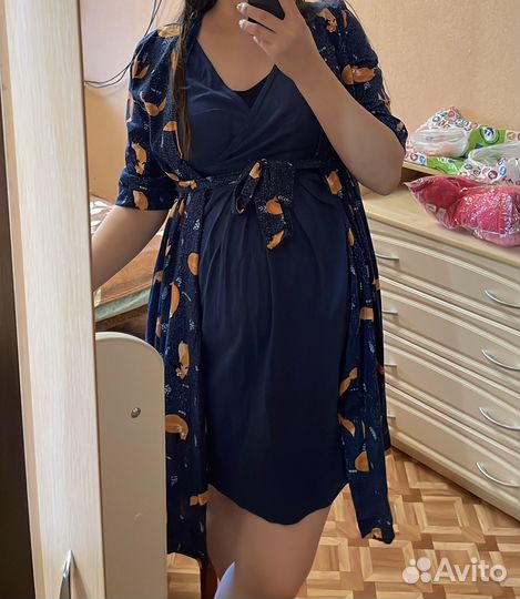 Халат и сорочка для беременных в роддом