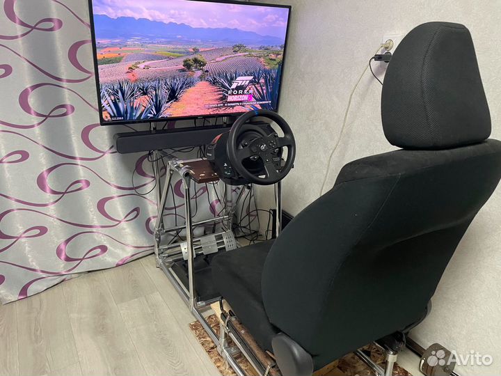 Руль thrustmaster T300 и кокпит